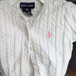 Ralph Lauren Cable Knit Sweater in White